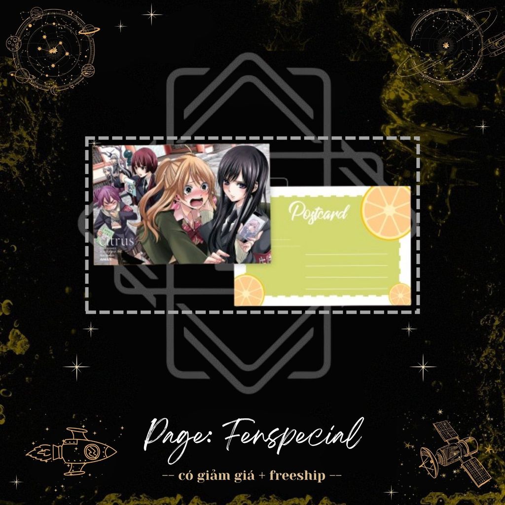 [Only Phụ Kiện Đặc Biệt] Postcard - Citrus - Tập 4 - Fm Bookmark