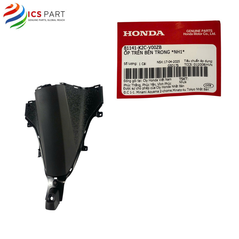 81141K2CV00ZB |  Ốp Đứng, Ốp Dưới Ổ Khóa, Ốp Chống Gối      Vision 110  2021 - 2025 *NH1* Màu Đen Ho