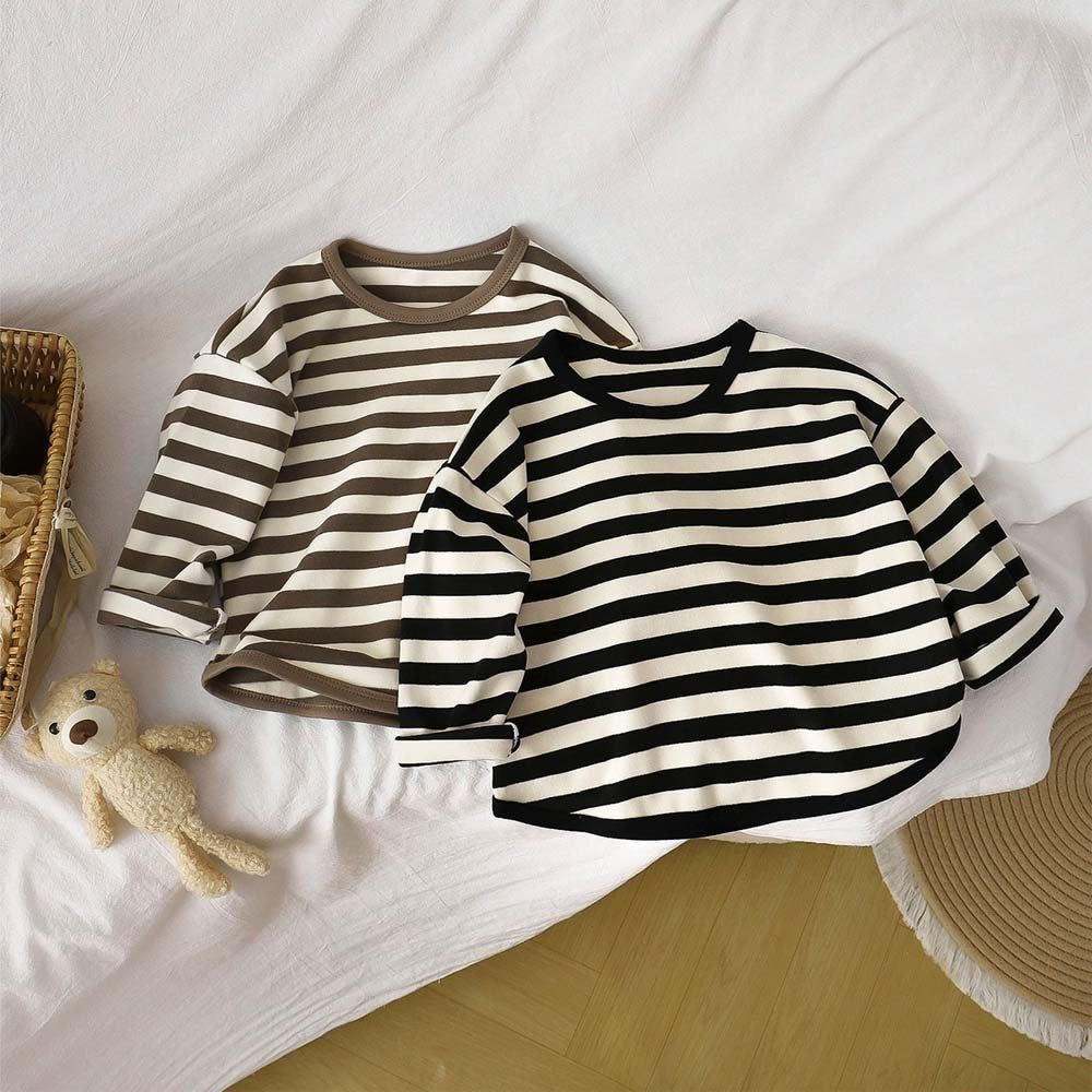 Áo thun kẻ ngang basic cho bé - AT023