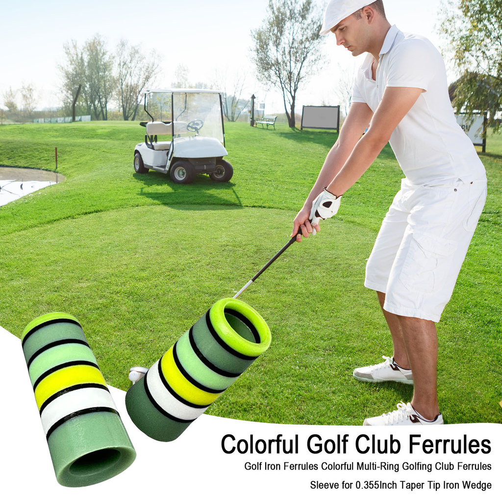 [Jiahe Sports] Golf Iron Ferrules Câu lạc bộ chơi gôn nhiều vòng đầy màu sắc Tay áo cho đầu côn 0,35