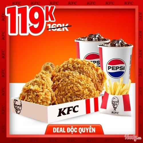 TRÙM DEAL - ĐÀ NẴNG - GÀ RÁN KFC - COMBO 6 MÓN