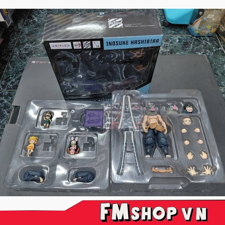 (2nd Thiếu Base 3 Fig Chibi) Mô Hình Nhân Vật Buzzmod 1/12 Inosuke Haishibira