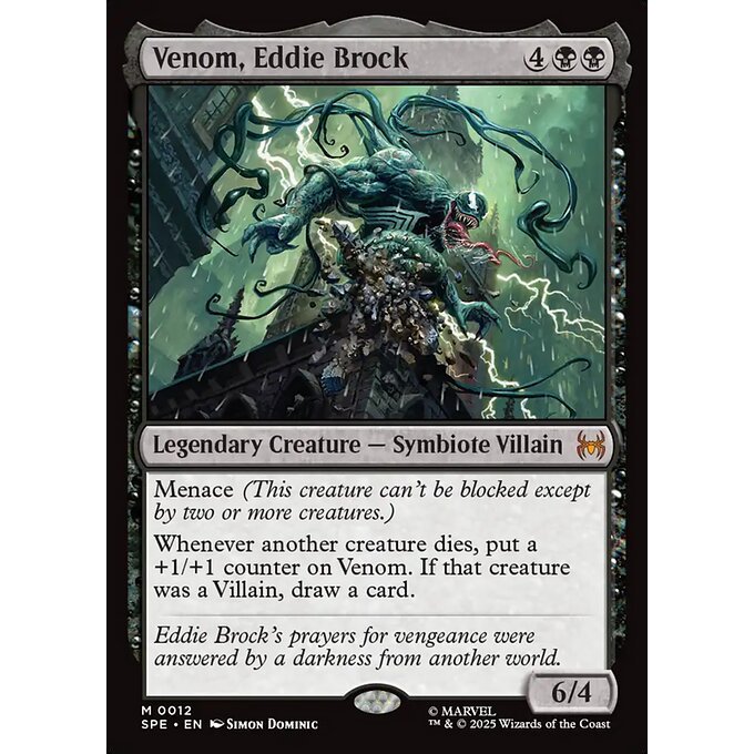 Magic: The Gathering - Marvel's Spider-Man Eternal - Venom, Eddie Brock (12) Foil