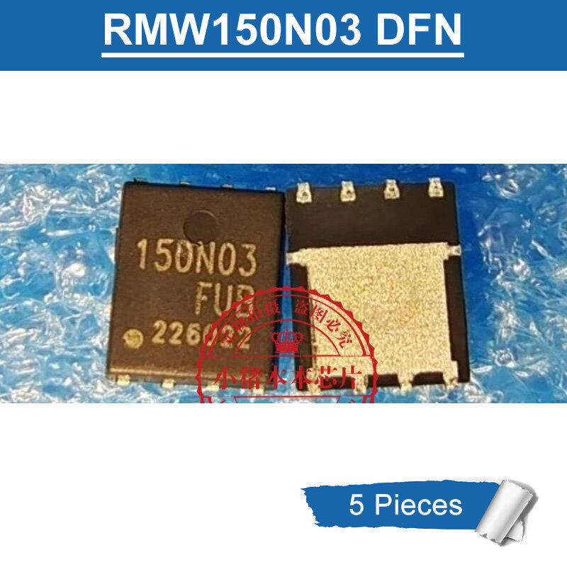5 Chiếc 150N03 FUB DFN RMW150N03 150N03FUB DFN5x6 SMD N Kênh 30V MOSFET IC Mới