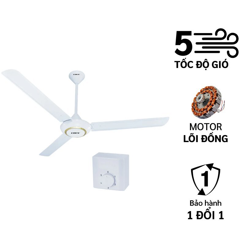 [ Mediamart Mall ] Quạt trần 3 cánh Coex CCF - 7111 BH chính hãng,Ship 0đ
