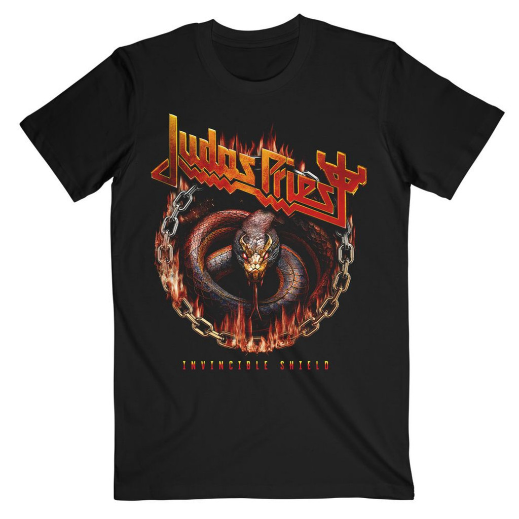 Judas Priest Bất Khả Chiến Thắng Khiên Rắn Itin Áo Thun Unisex Mọi Kích Cỡ