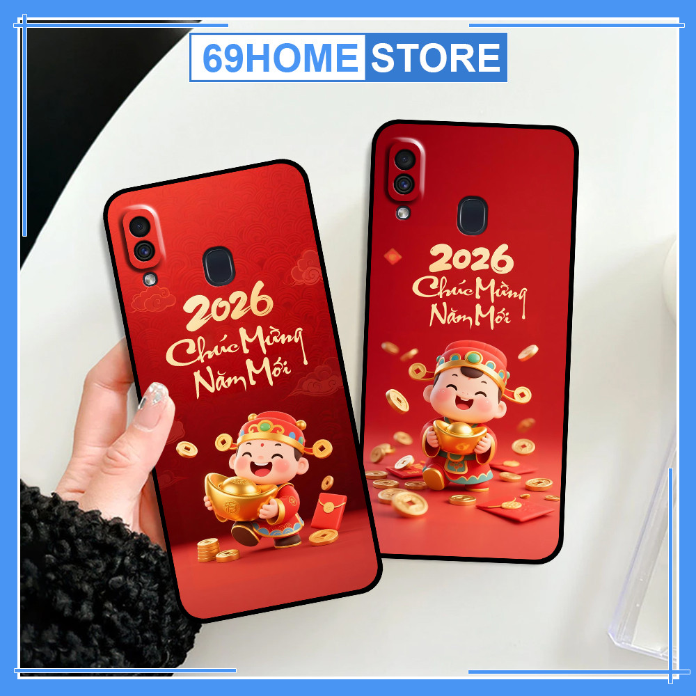 Ốp lưng Samsung A20 / A30 / M20 in hình thần tài năm mới may mắn