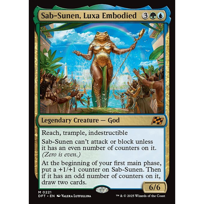 Magic: The Gathering - Aetherdrift - Sab-Sunen, Luxa Embodied (221) Foil