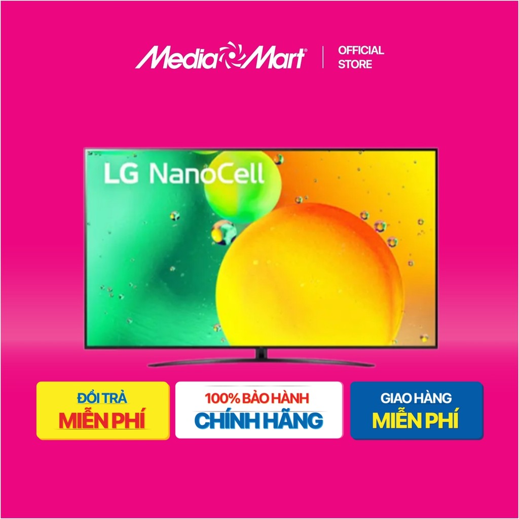 [ Mediamart Mall ] NanoCell Tivi 4K LG 43 inch 43NANO76SQA ThinQ AI