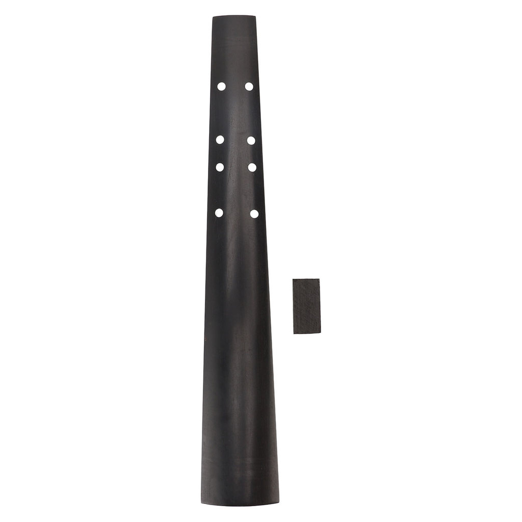 [mushmy] 1 / 2 Violin Fingerboard Đen Gỗ Mun Chưa Hoàn Thành Thay Thế Một Phần