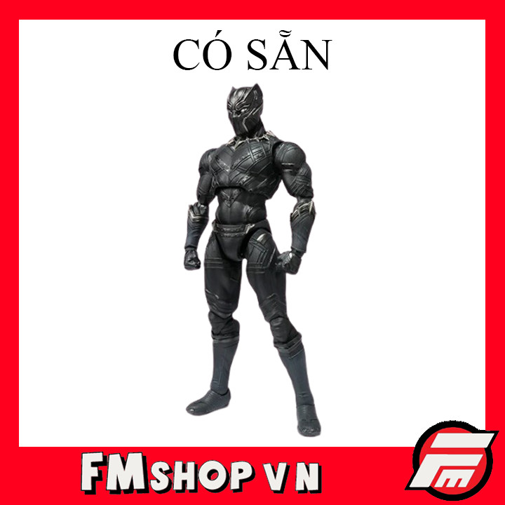 (2nd Mặt Có Lỗ, Tay Trái Lỏng) Mô Hình Nhân Vật SHF Captain America Civil War Black Panther
