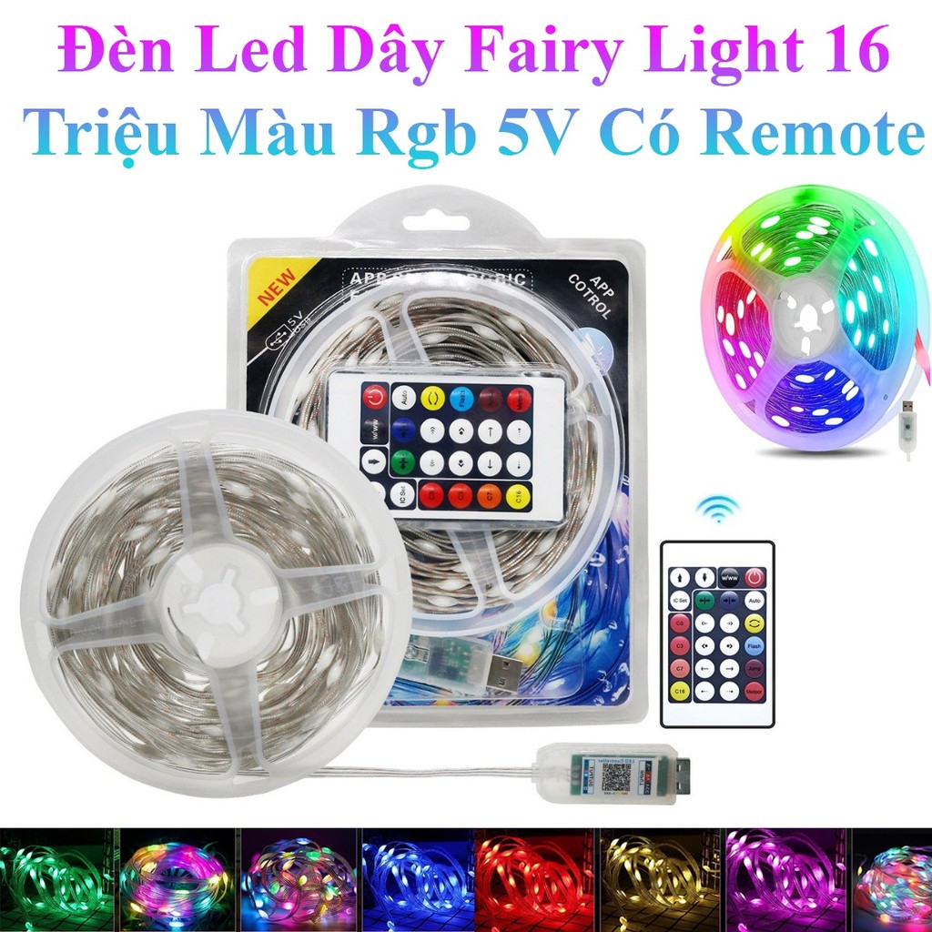 Đèn LED Fairy Light RGB 10m – Điều Khiển App