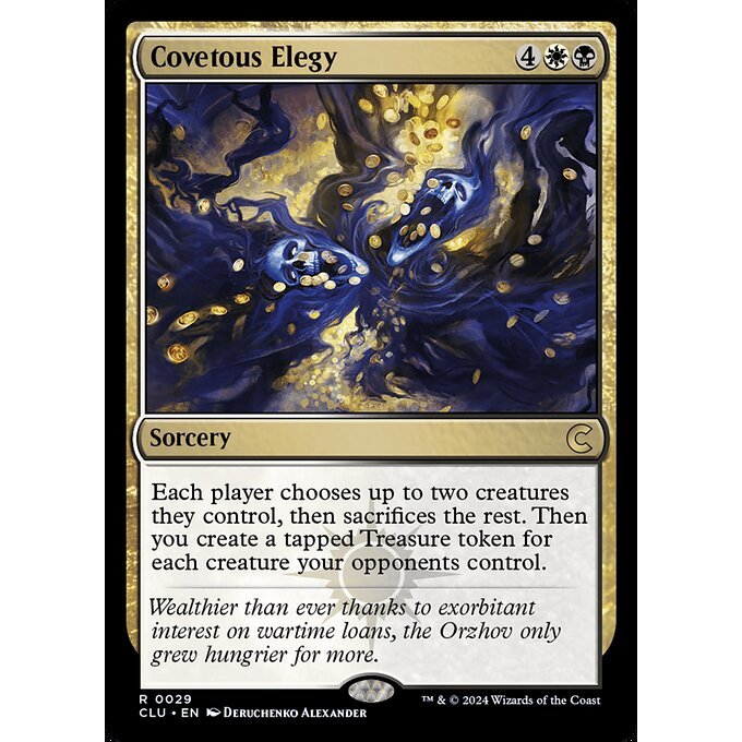 Magic: The Gathering - Ravnica: Clue Edition - Covetous Elegy (29)