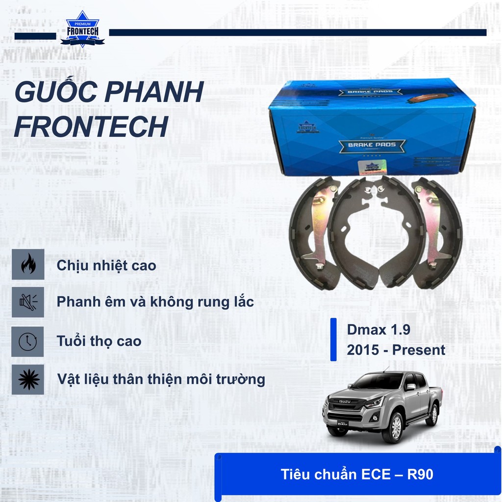 GUỐC PHANH SAU ISUZU DMAX 1.9 ĐỜI 2015 ĐẾN NAY