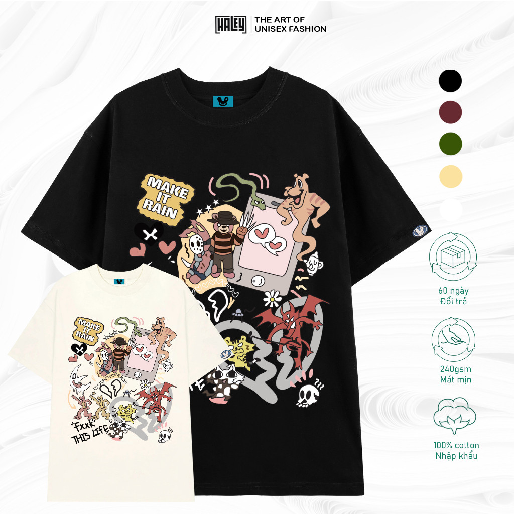 Áo Thun Nam Nữ Cotton Lạnh Unisex Local Brand Neogen TN18, Áo Phông Form Rộng Tay Lỡ Phong Cách Basi