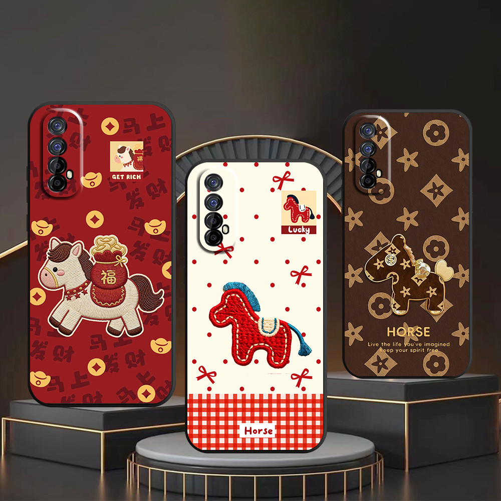 Ốp lưng Realme 7 / 7 Pro in hình ngựa tết 2026 happy horse