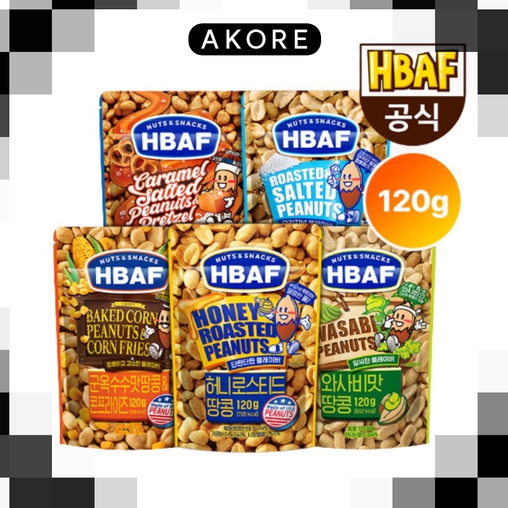 < HBAF > Đậu Phộng Tiêu Chuẩn 120g