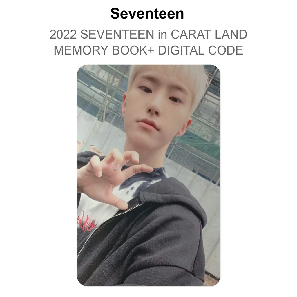 Seventeen 2022 SEVENTEEN in CARAT LAND MEMORY BOOK + MÃ KỸ THUẬT SỐ HOSHI KPOP Photocard chính thức