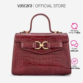 Vascara Túi xách tay vân cá sấu nhấn khóa kiểu - SAT 0342