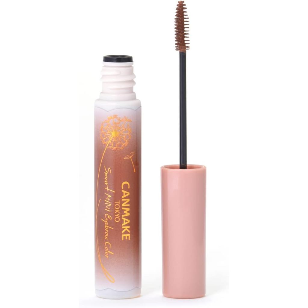 Canmake Smart Mini Eyebrow Color 01 Normal Brown Extra Fine Brush Waterproof Hot Water Off 1 Piece (