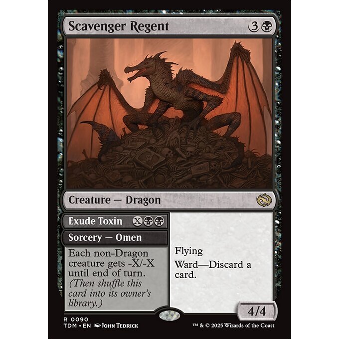 Magic: The Gathering - Tarkir: Dragonstorm - Scavenger Regent // Exude Toxin (90)