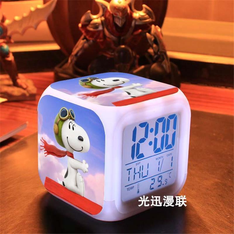 [Ưu đãi đặc biệt] Đồng hồ báo thức SNOOPY Trẻ em Đồng hồ ký túc xá hoạt hình nữ SNOOPY Anime ngoại v
