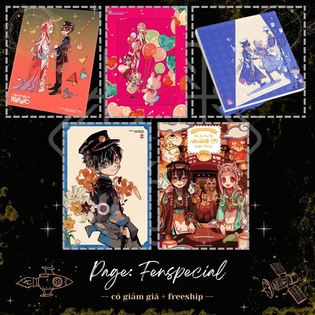 [Only Phụ Kiện Đặc Biệt] Postcard, Artbook, Note, Card..- "Cậu" Ma Nhà Xí Hanako - Tập 0, 15, 17, 20