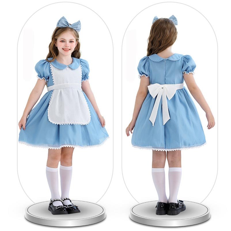 Alice cô gái trẻ em hầu gái váy loli mục vụ manor lolita váy cô gái thuộc địa loli