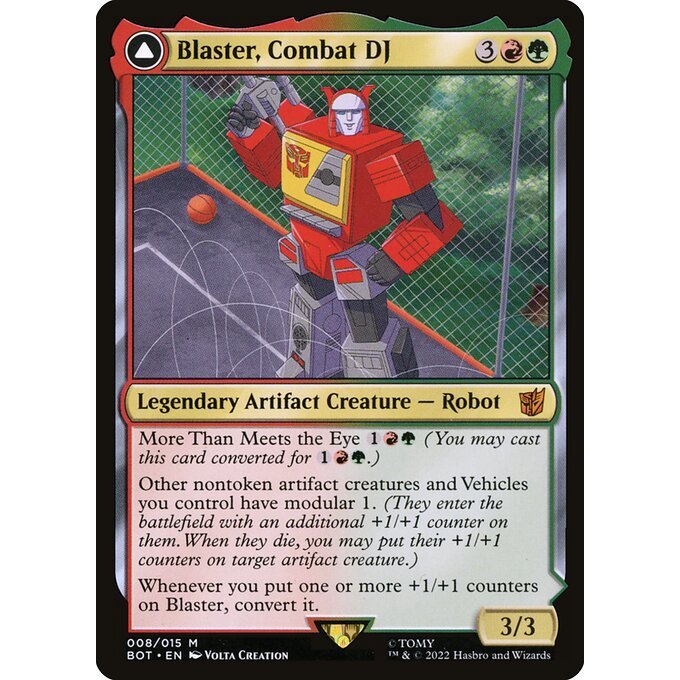 Magic: The Gathering - Transformers - Blaster, Combat DJ // Blaster, Morale Booster (8)