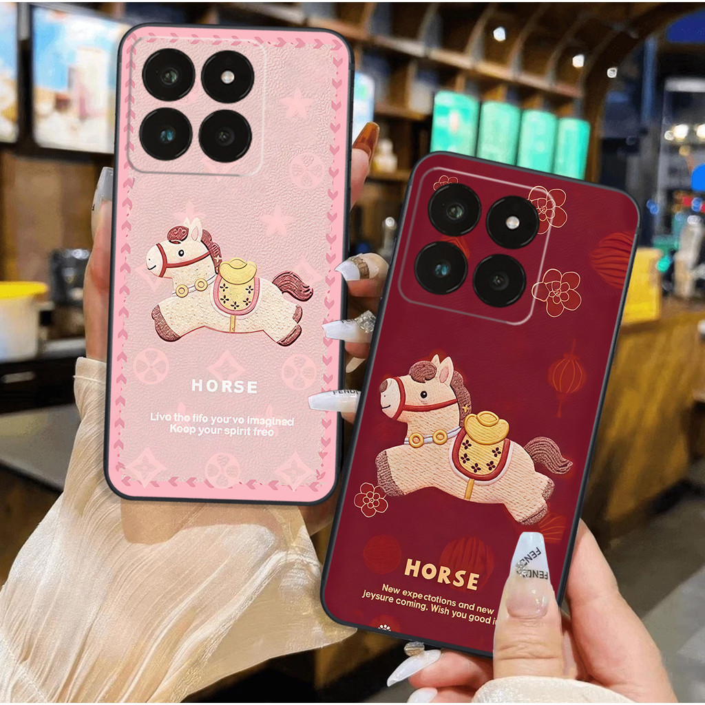 Ốp lưng Xiaomi 14 / Xiaomi 14T / Xiaomi 14T PRO / Xiaomi 14 Pro mẫu chú Ngựa Tết Lucky tiền cute