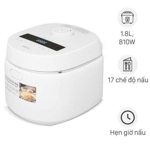 Nồi cơm điện tử Panasonic 1.8 lít SR-DK184WRA 2025 (LIKE NEW) - Bảo Hành Chính Hãng
