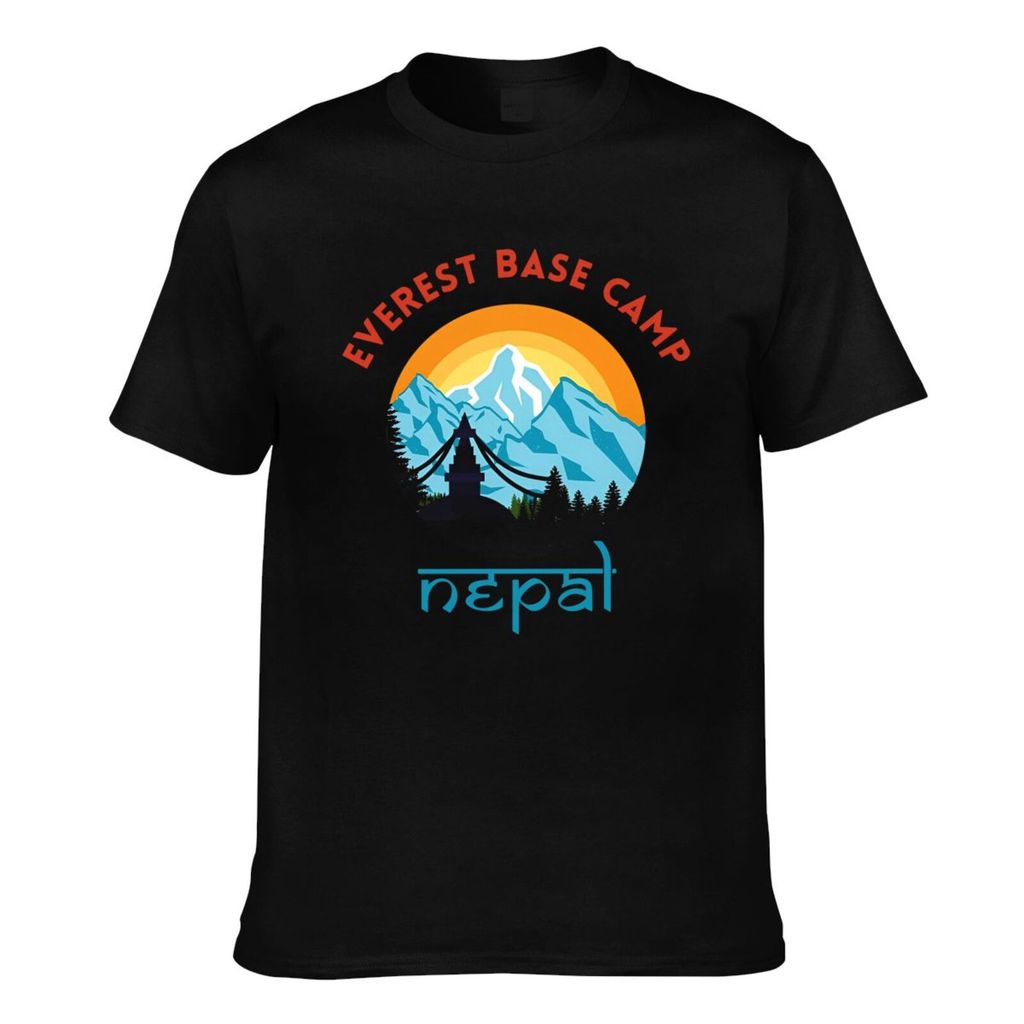 Thời Trang Mùa Hè Tee Mount Everest Base Camp Nepal Mountain Hiker Climb Himalaya (1) Áo Thun Nam Co