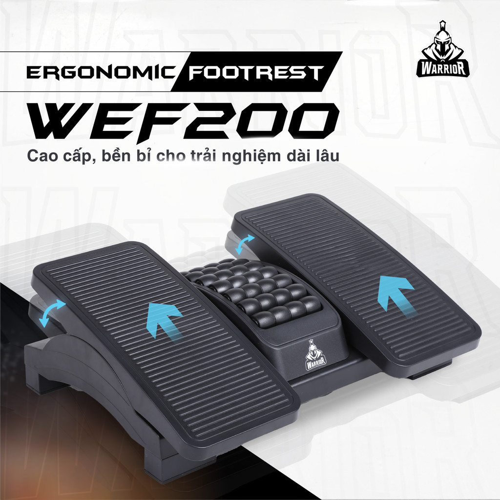 Kê chân công thái học WARRIOR Ergonomic Footrest – WEF200
