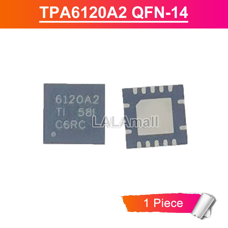 1 PC TPA 6120A2 QFN TPA6120A2 QFN-14 TPA6120A2RGYR TPA6120A2RGYT QFN14 SMD Bộ khuếch đại tai nghe có