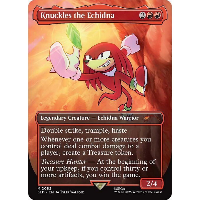 Magic: The Gathering - Secret Lair Drop - Knuckles the Echidna (2082) Foil