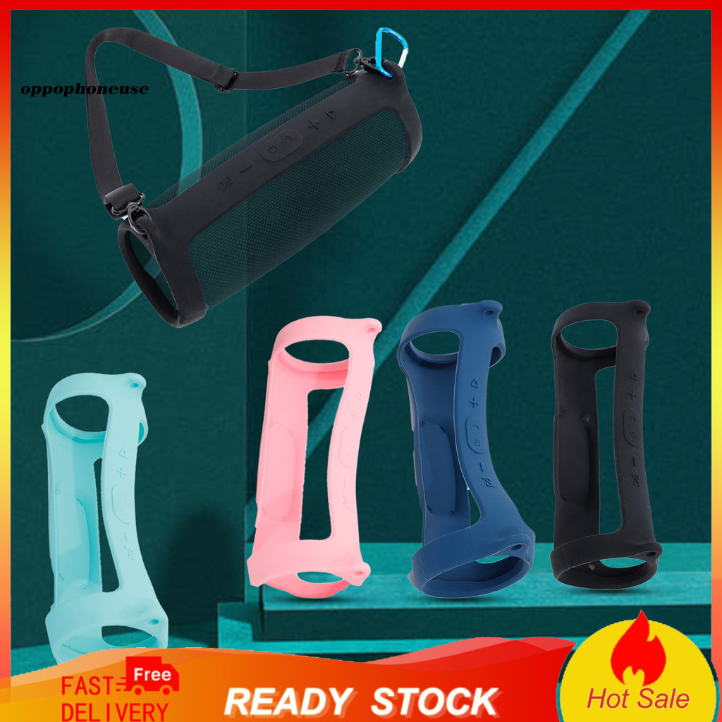 Oppophoneuse 3 Cái / bộ Loa Không Dây Di Động Tương Thích Bluetooth Vỏ Bảo Vệ Silicon Có Dây Đeo Car