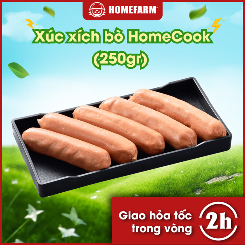 Xúc xích bò HomeCook (250gr) - Homefarm