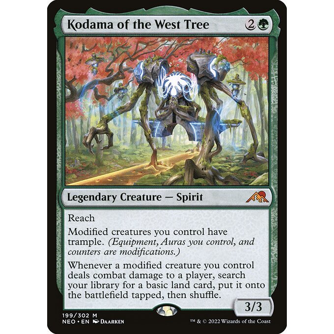 Magic: The Gathering - Kamigawa: Neon Dynasty - Kodama of the West Tree (199)