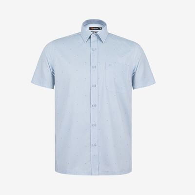 Áo sơ mi nam KHATOCO Tailor Fit ngắn tay A1MN538T2-CNIN854-2711-N