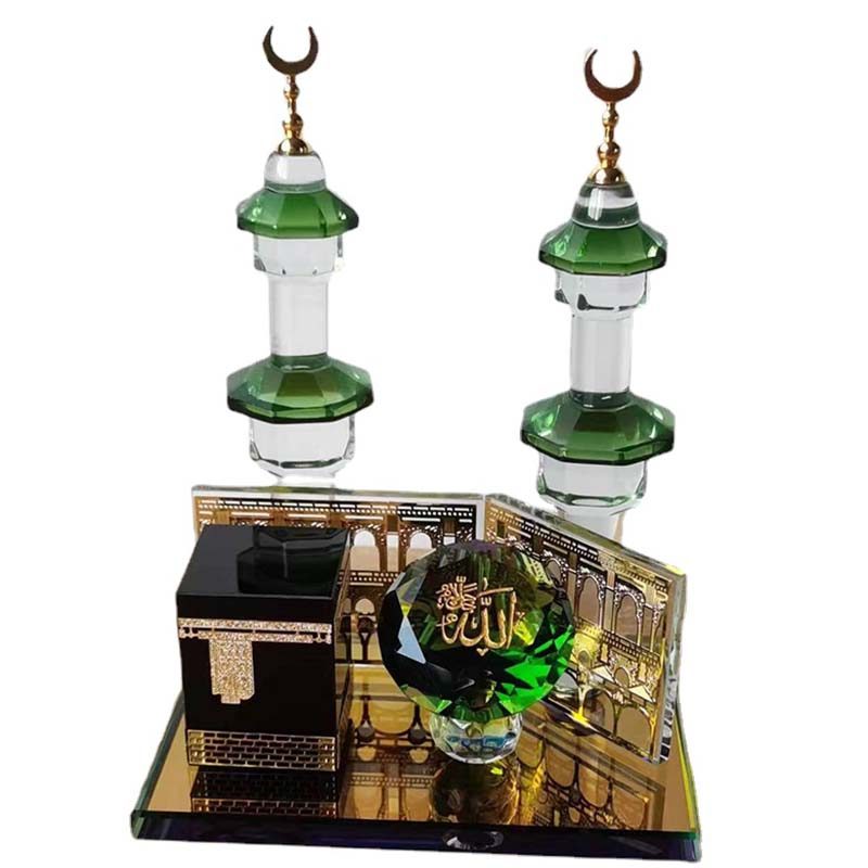 Crystal Sky House Hồi giáo Kaaba Trung Đông Hồi giáo Đồ trang trí máy tính để bàn Trang trí