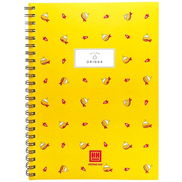 Sổ lò xo Oringa kẻ ngang/ kẻ ô vuông,caro 200 trang A4 (Hồng Hà) - 4169