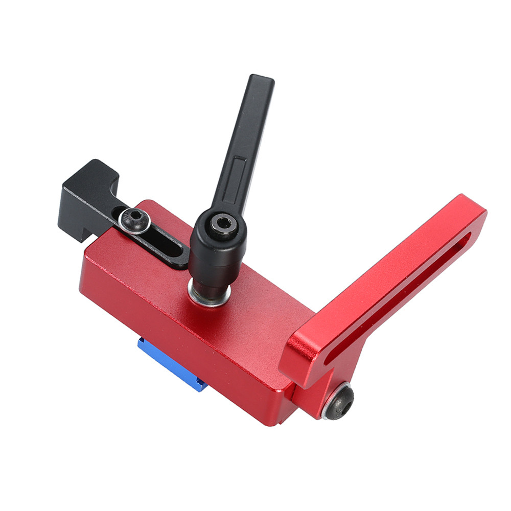Gre2tw 45 Chute Hợp kim nhôm T-Track Chế biến gỗ Miter Track Stop Stopper cho bàn làm việc