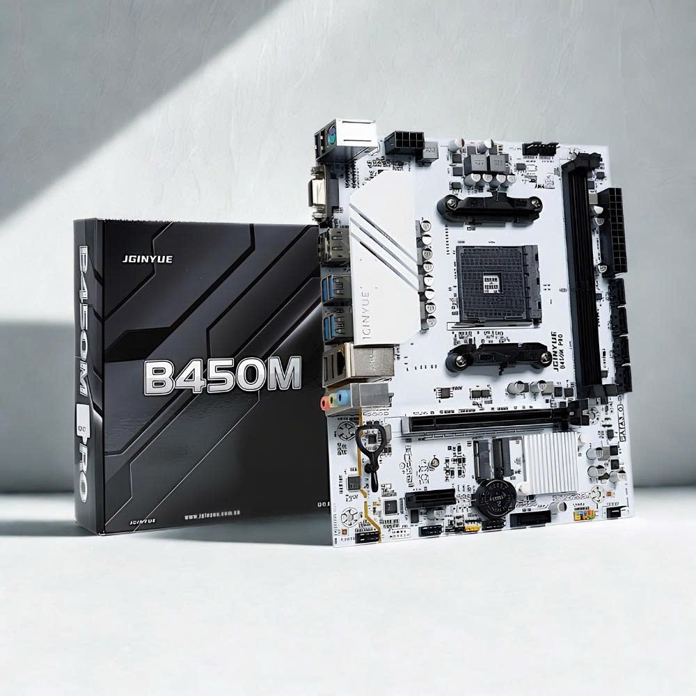 Smartlink Tech Main JGINYUE B450M PRO ARGB – Bo Mạch Chủ Hiệu Năng Cao, Hỗ Trợ Ryzen, New Box BH 36T