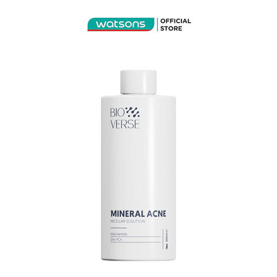 Nước Tẩy Trang Dành Cho Da Dầu Mụn Bioverse Mineral Acne Micellar Solution 300ml
