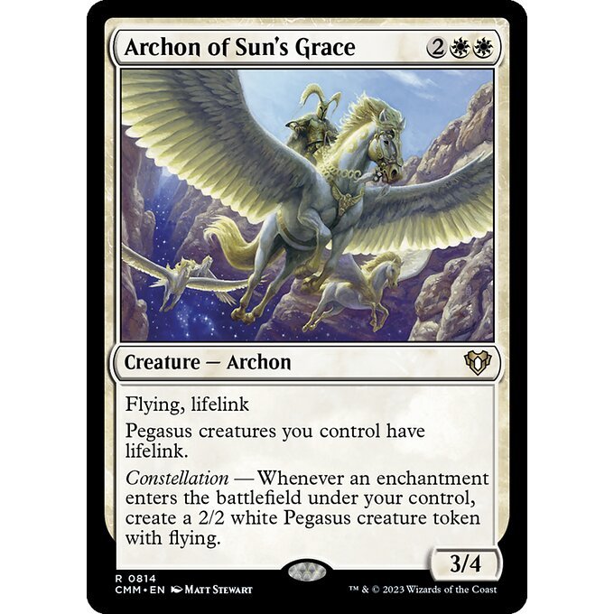 Magic: The Gathering - Commander Masters - Archon of Sun's Grace (814)