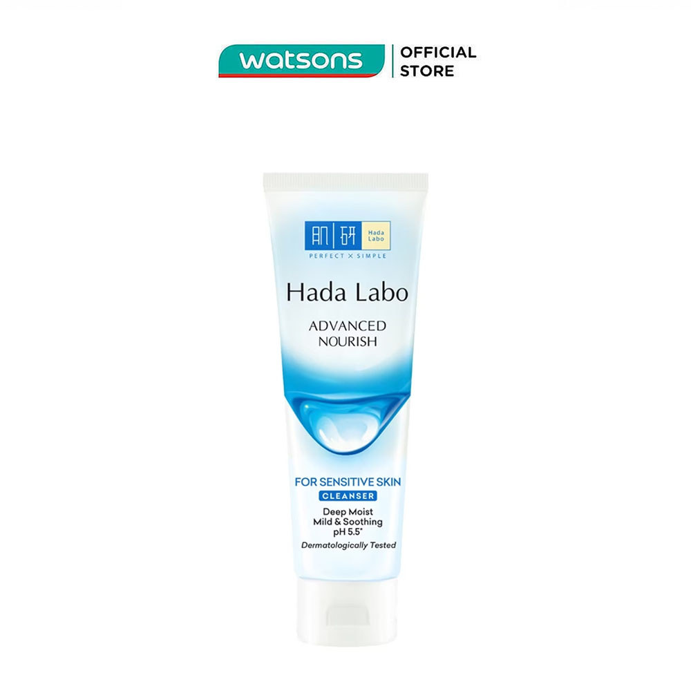 Gel Rửa Mặt Hada Labo Advanced Nourish For Sensitive Skin Cleanser 80g