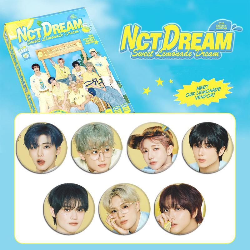 Bộ Pin "Sweet Lemonade Dream" 58mm NCT DREAM – Lời chào mùa giải 2026 | Fresh Vibes, Sunny Looks & L