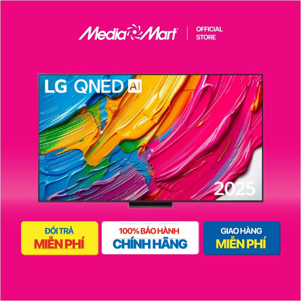 Smart Tivi LG 75 Inch LG QNED AI QNED81 4K 75QNED81ASA Bảo hành Chính hãng.