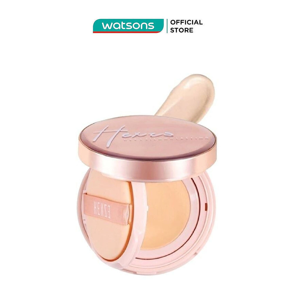 Phấn Nước Hexze Brightening Longlasting Cushion Foundation 15g + LõiThayThế 15g