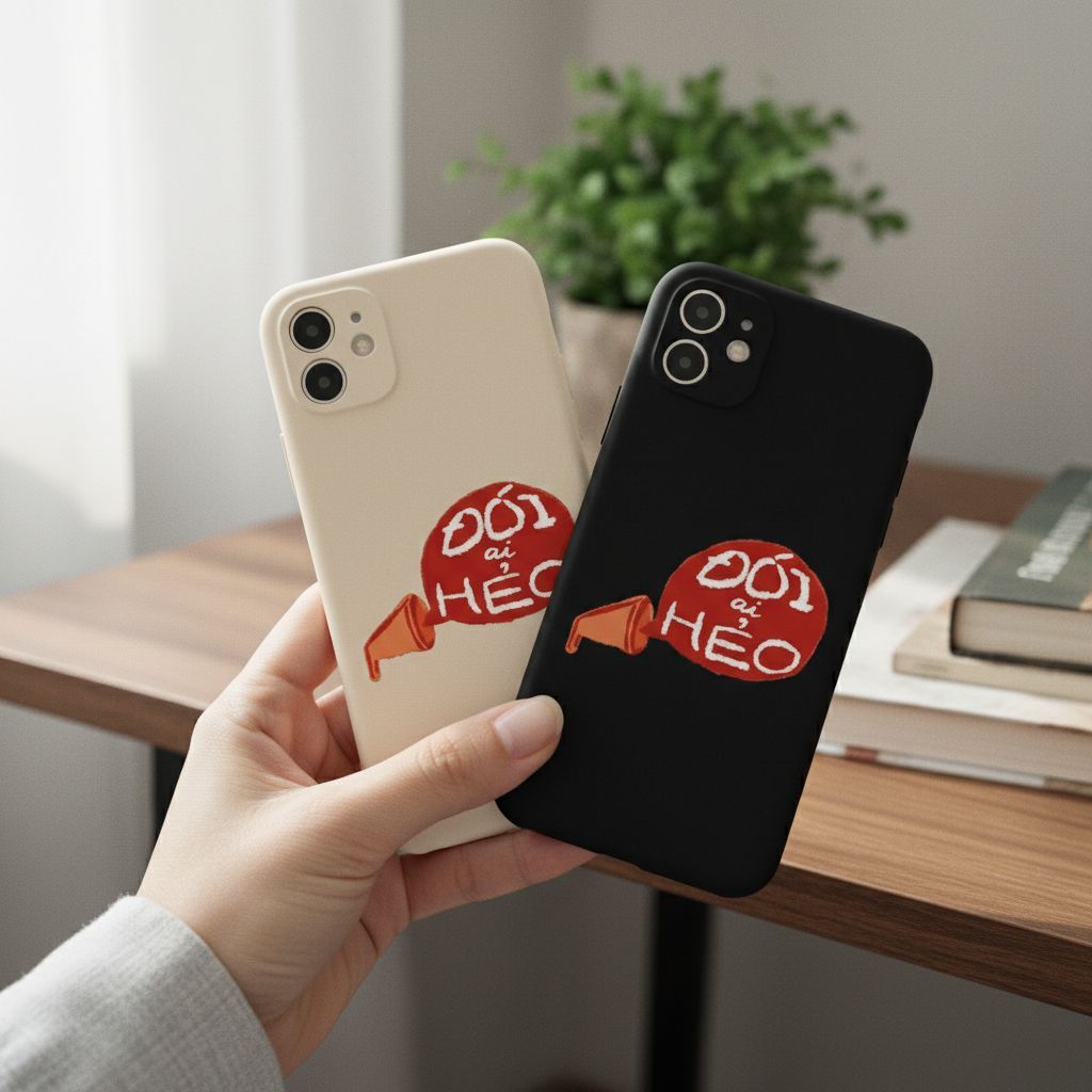 ốp lưng iphone Đói ai Hẻo chữ đỏ ngộ nghĩnh 15 pro max 11 pro max 14 pro max xịn xsmax e6962a e6962b